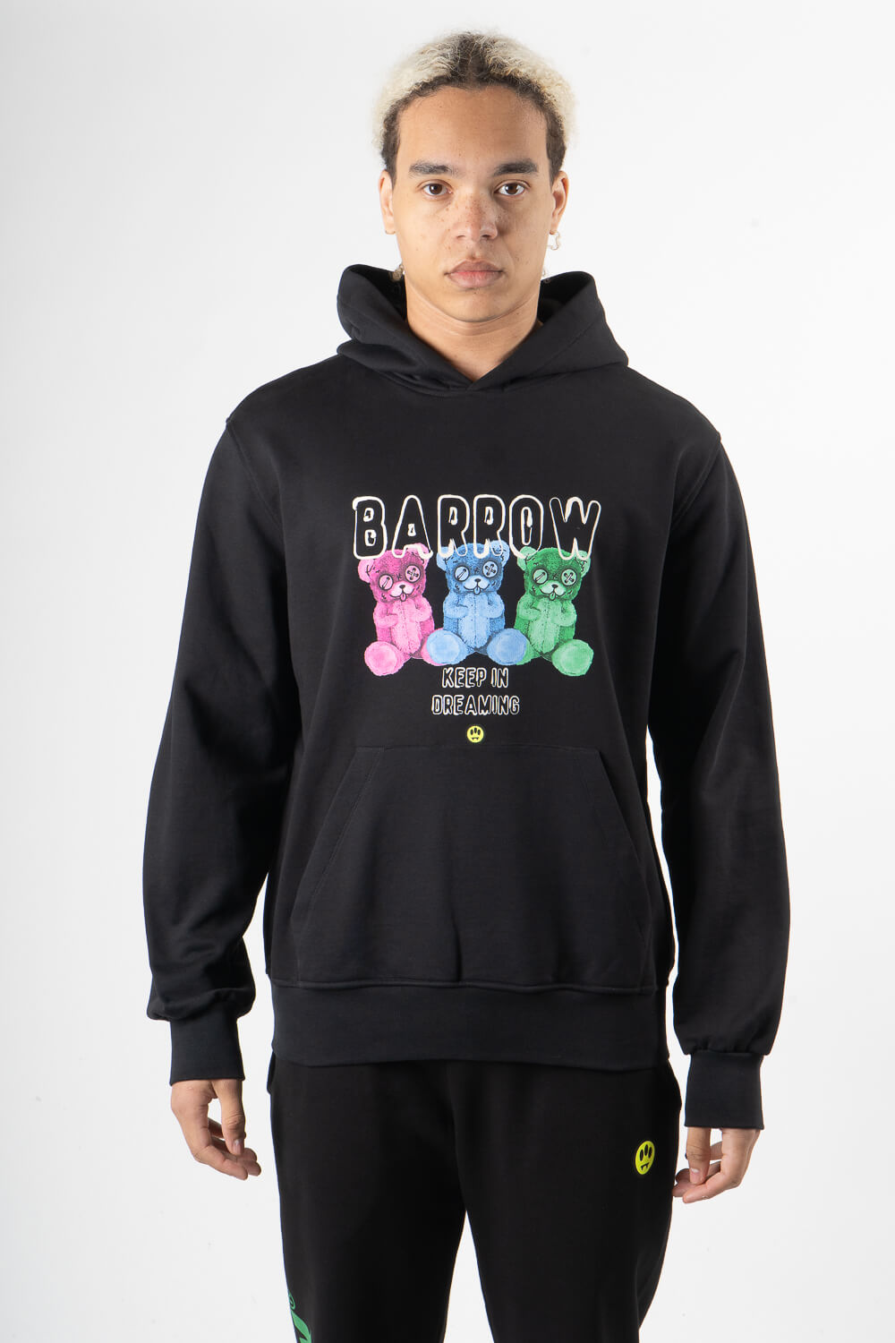 Multicoloured Iconic Teddy Hoodie Black