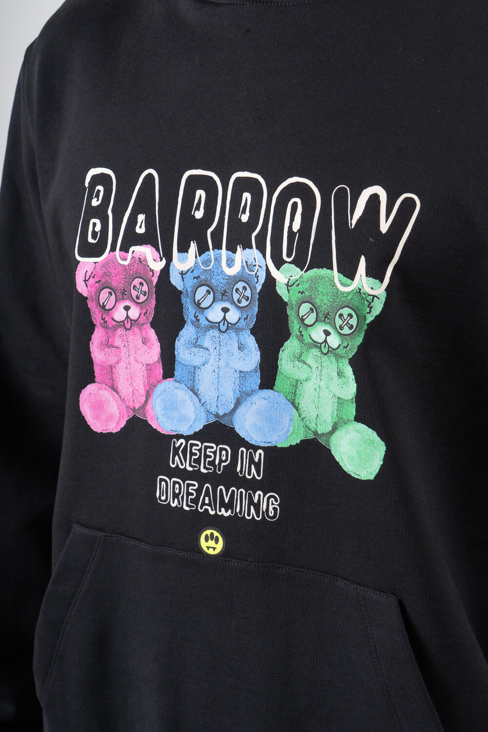Multicoloured Iconic Teddy Hoodie Black