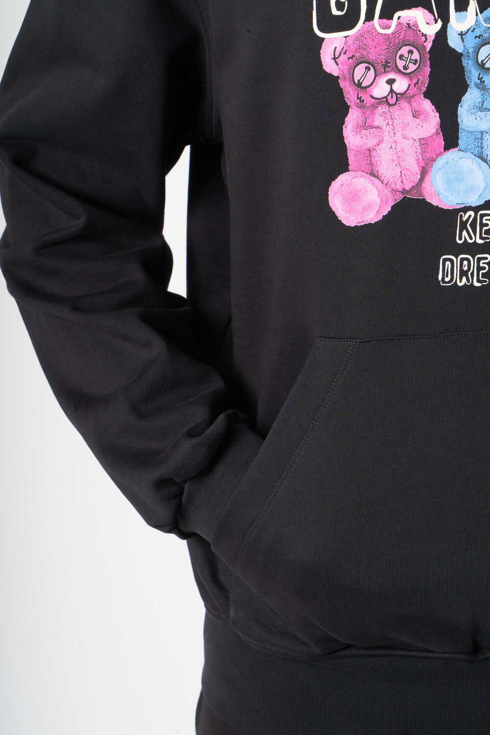 Multicoloured Iconic Teddy Hoodie Black