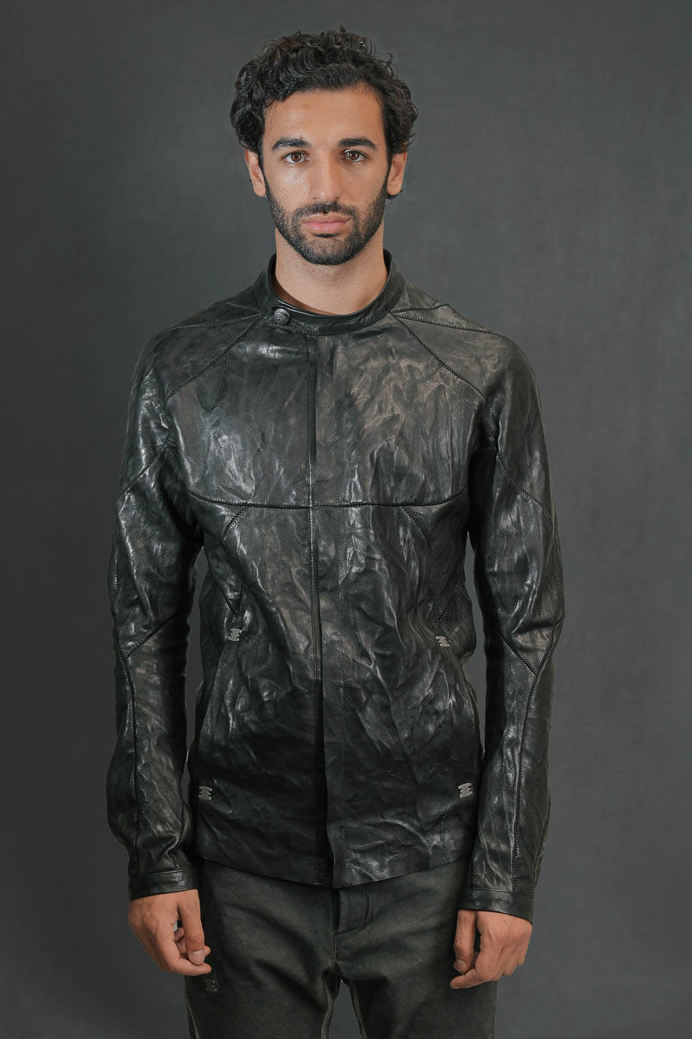 Musculaire Crasse Pouille E25 Leather Jacket Black