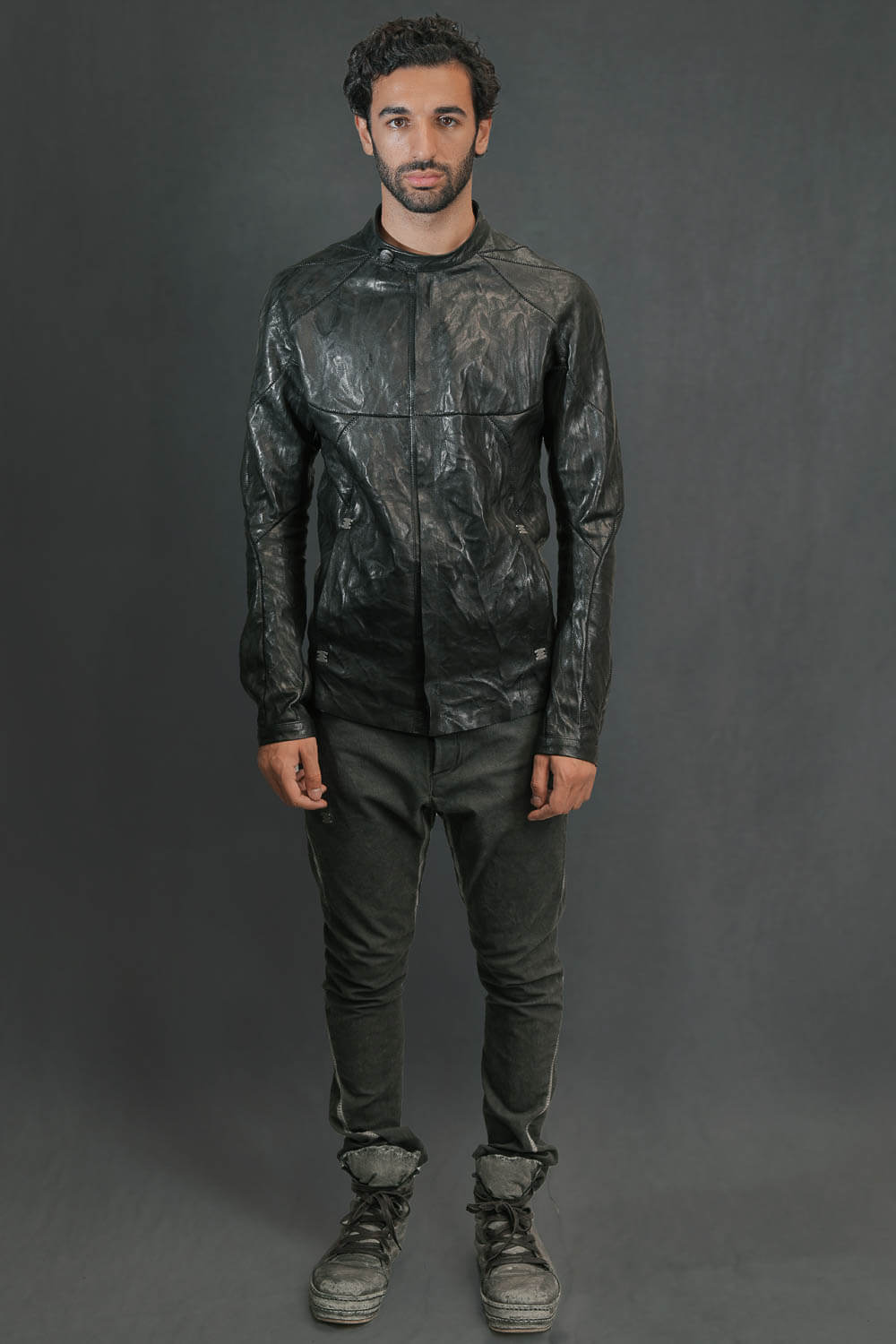 Musculaire Crasse Pouille E25 Leather Jacket Black