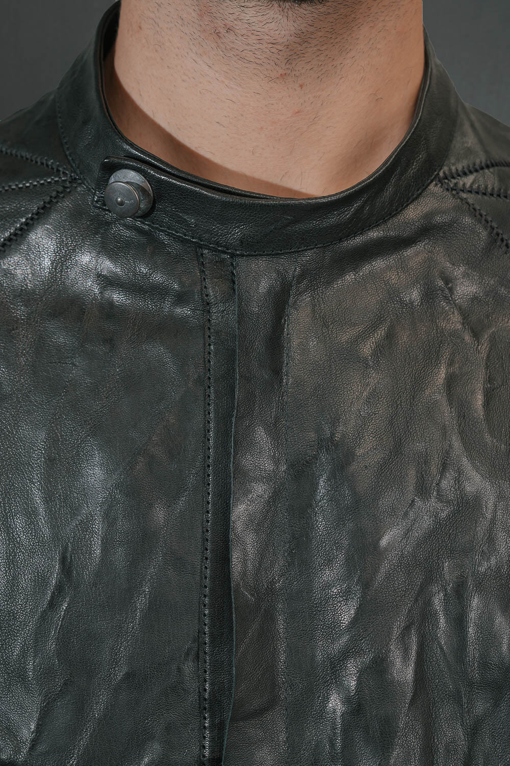 Musculaire Crasse Pouille E25 Leather Jacket Black