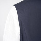 Linen Front Pocket Waistcoat Navy