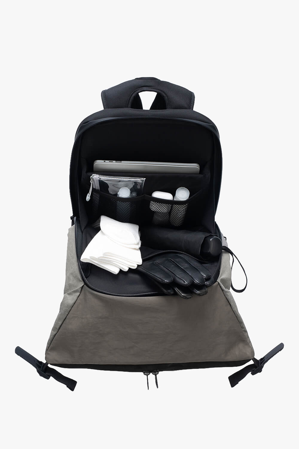 Nile S Reflective Backpack Taupe/Grey
