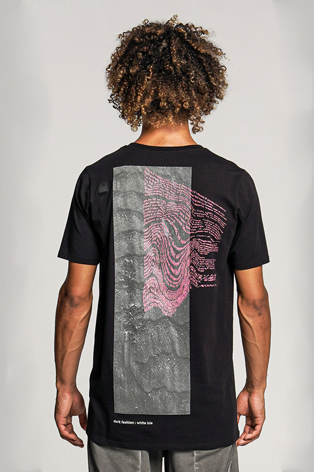 Ode Print T-Shirt Black