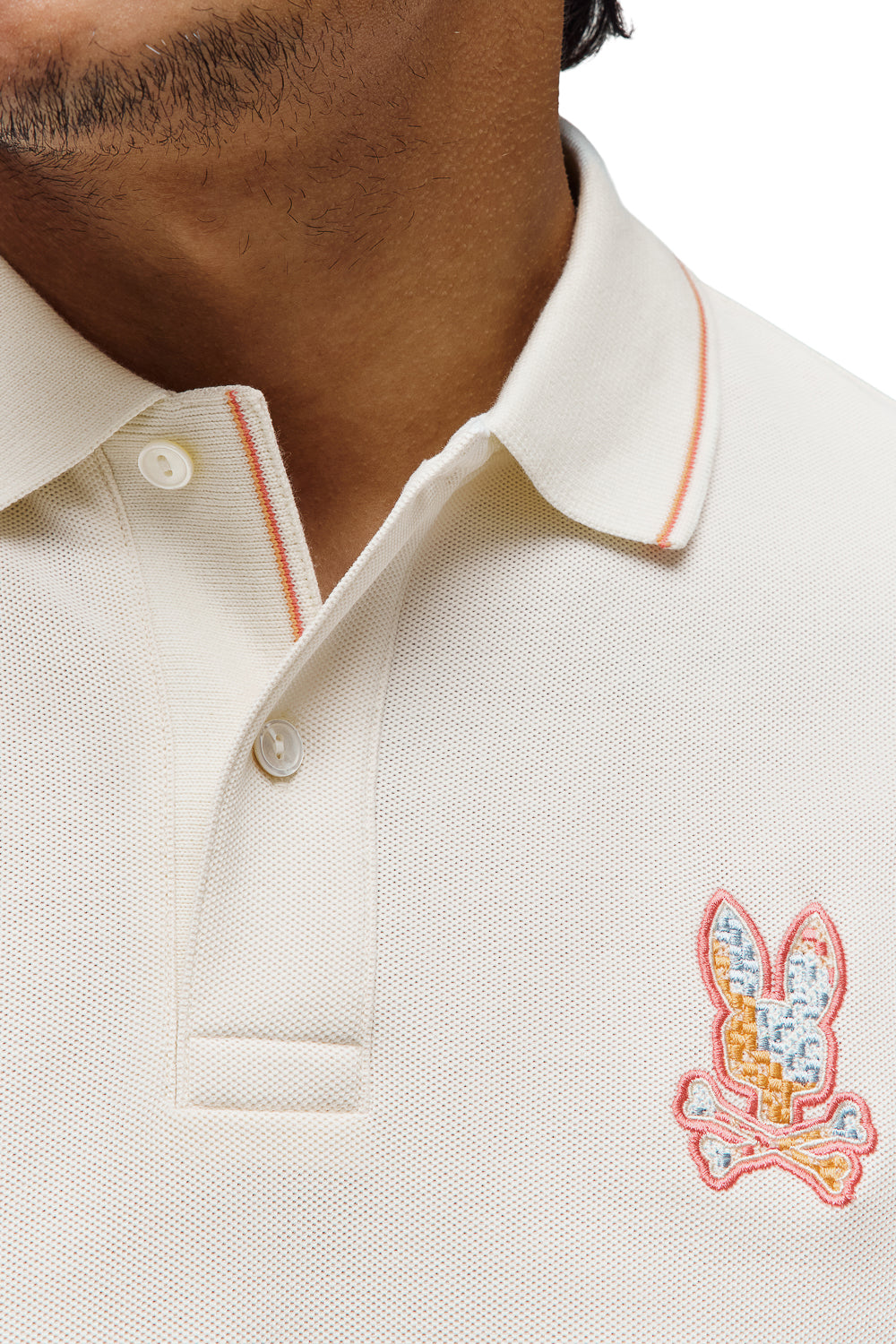 Olivier Pique Polo T-Shirt Off White