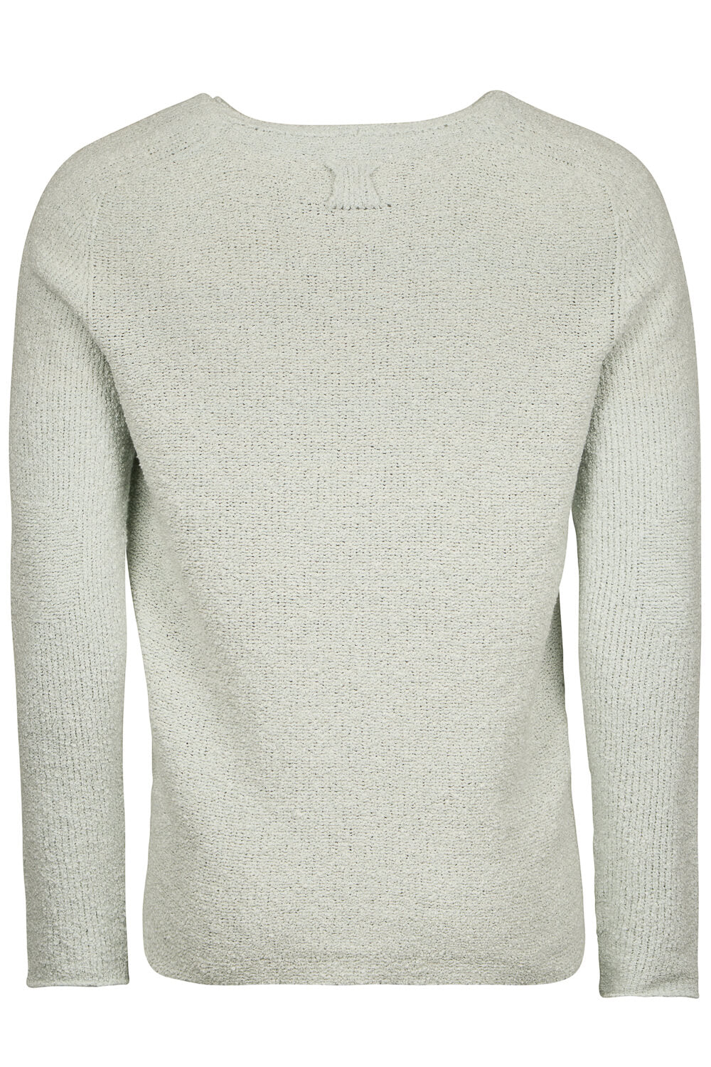 Open Collar Knitted Sweater Matcha