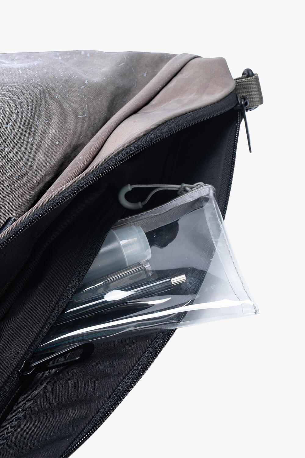 Orne Reflective Crossbody Bag Taupe/Grey