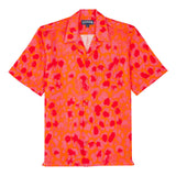 Paint Pattern Linen Shirt Pink/Orange