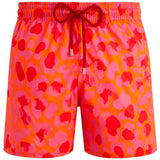 Paint Pattern Swim Shorts Pink/Orange