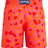 Paint Pattern Swim Shorts Pink/Orange