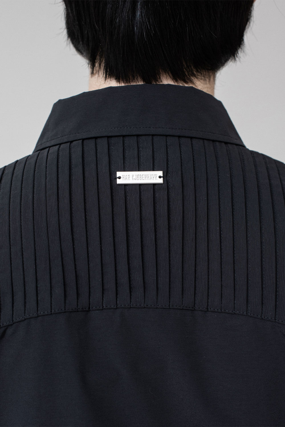 Pleated Detail Shirt Black