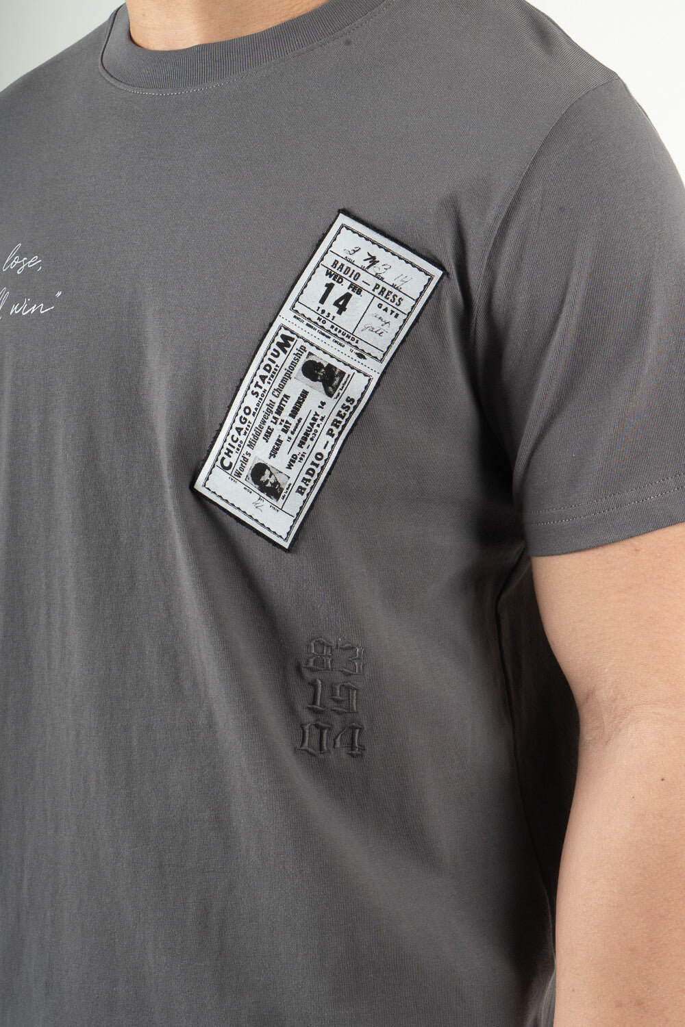 Raging Bull T-Shirt Grey