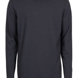 Raw Neck Relaxed Fit L/S T-Shirt Navy