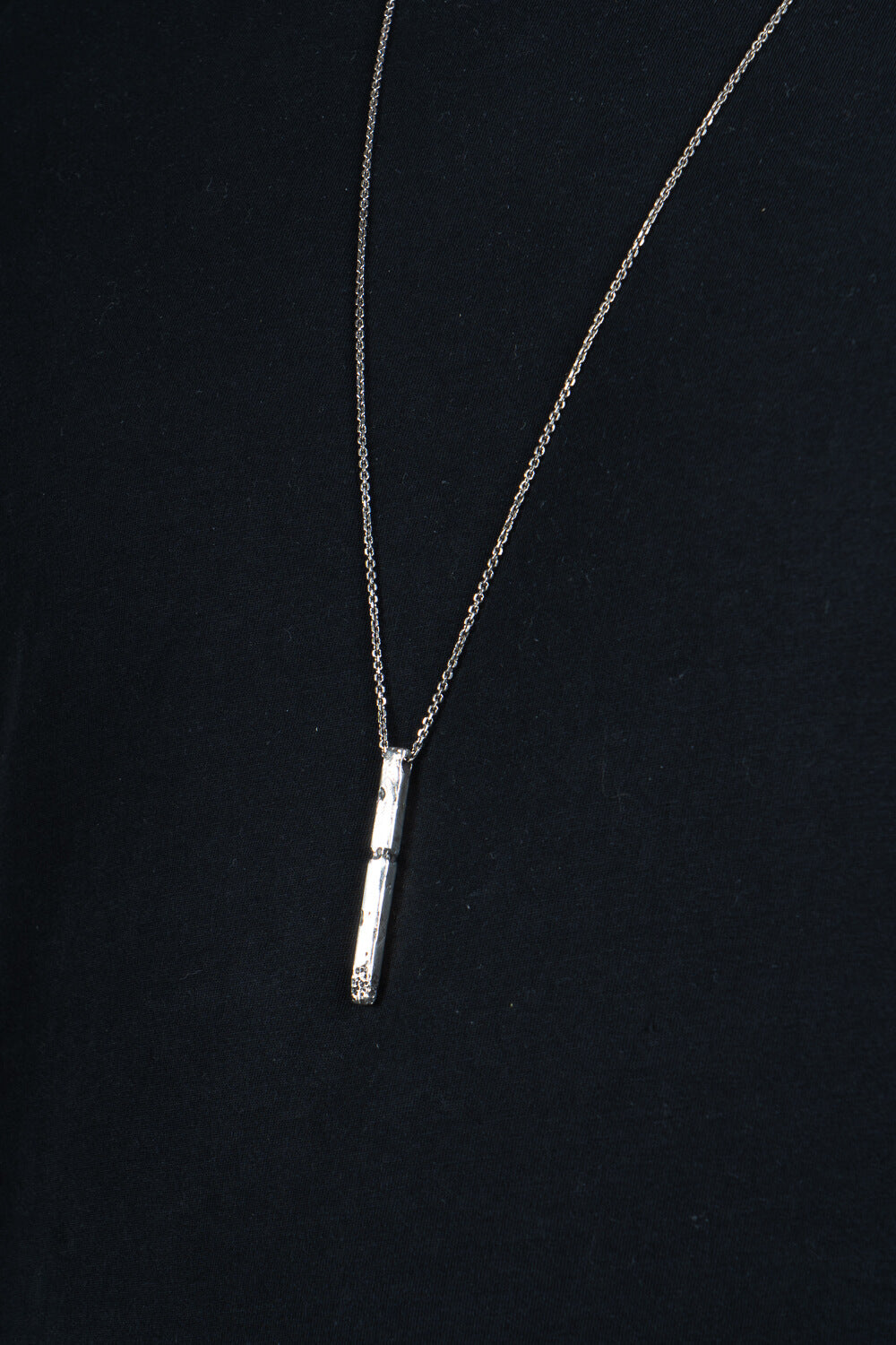 Raw Bar Necklace Sterling Silver