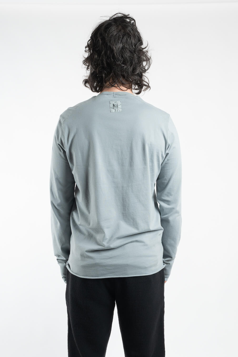 Raw Neck Regular Fit L/S T-Shirt Mint