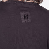 Raw Neck Relaxed Fit L/S T-Shirt Black