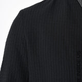 Regular Fit Linen/Wool Jacket Black