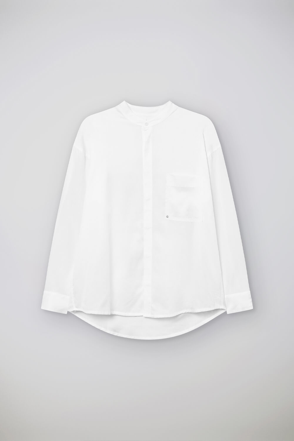 Relaxed Fit Embroidered Back Logo Shirt White