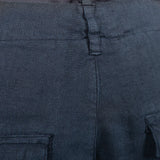 Relaxed Fit Linen Trouser Navy