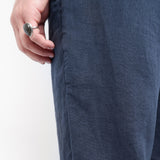 Relaxed Fit Linen Trouser Navy