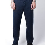 Relaxed Fit Linen Trouser Navy