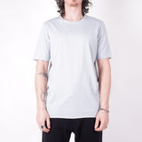 Relaxed Fit Raw Neck T-Shirt Light Blue