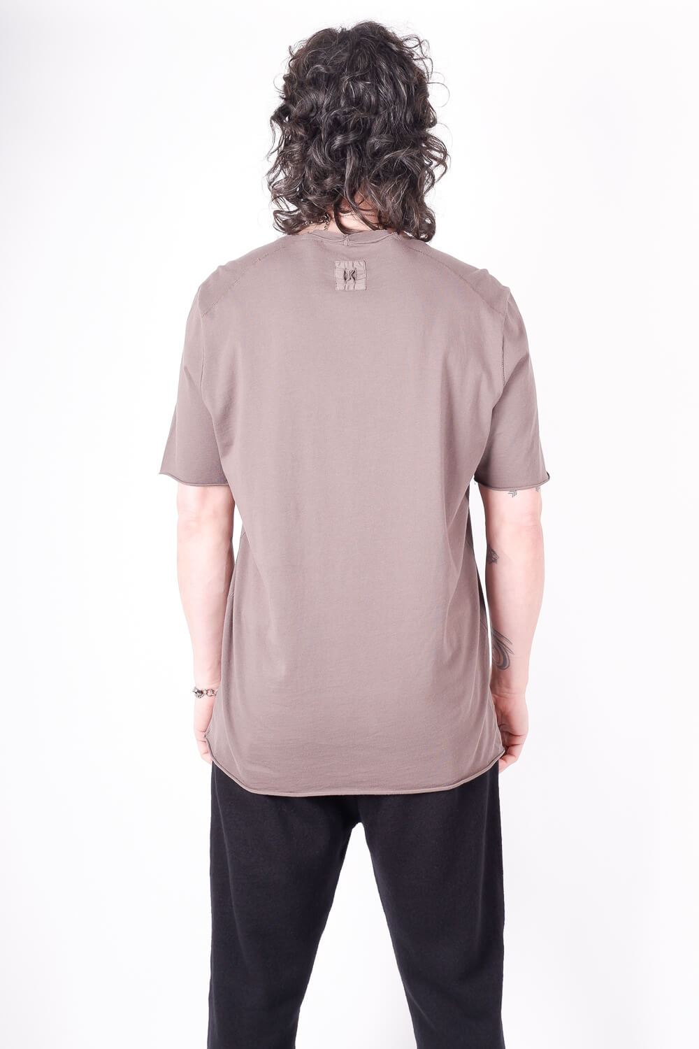 Raw Finish Regular Fit T-Shirt Mud