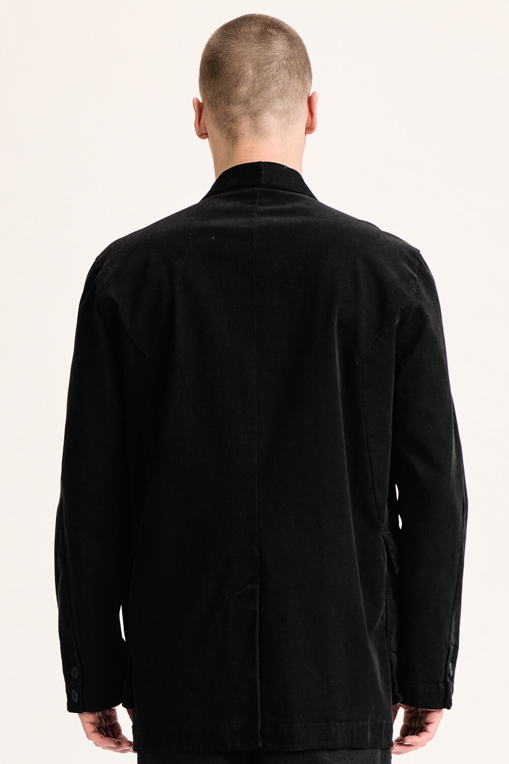 Relaxed Fit Tencel/Modal Blazer/Jacket Black