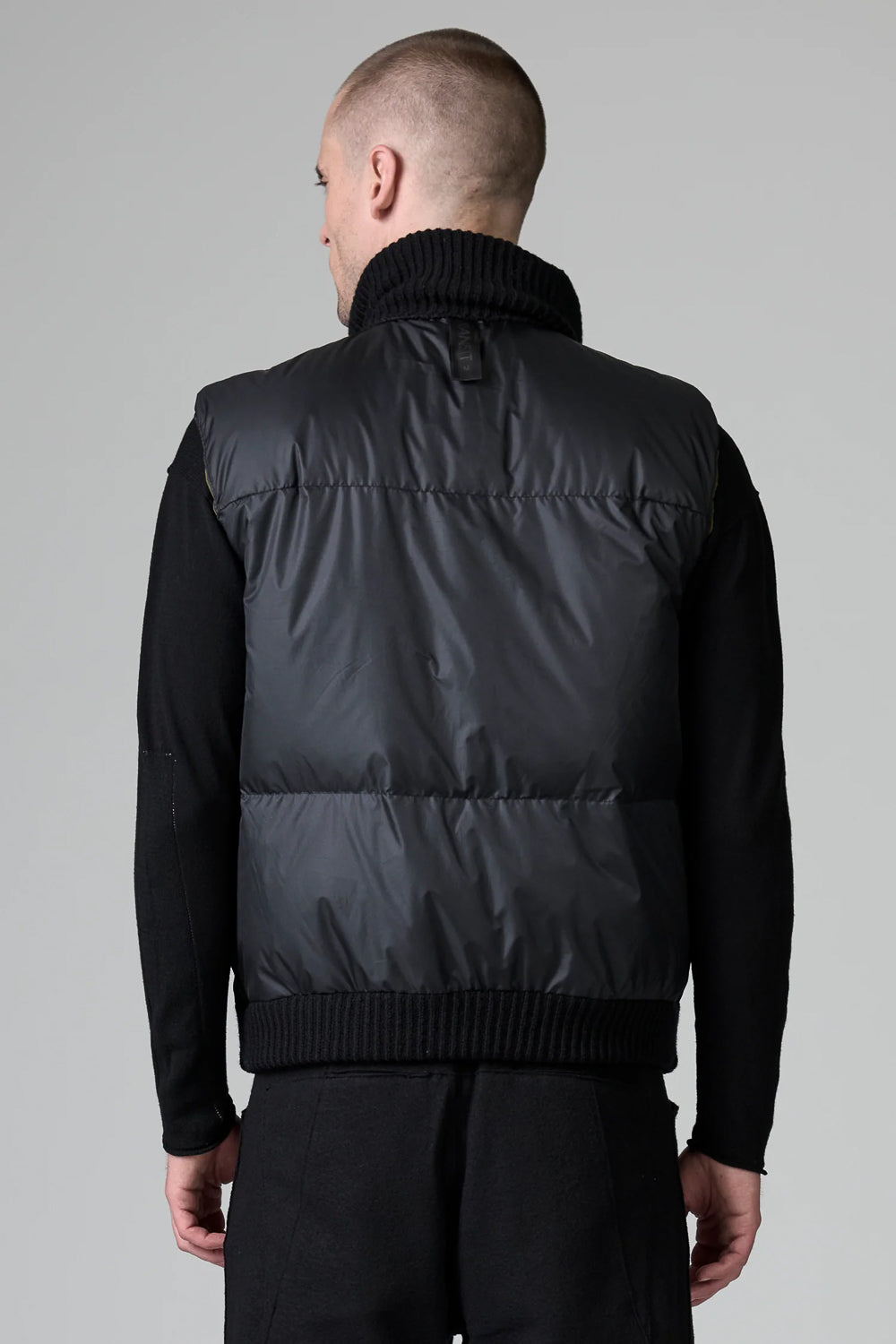 Reversible Gilet W/ Wool Inserts Charcoal