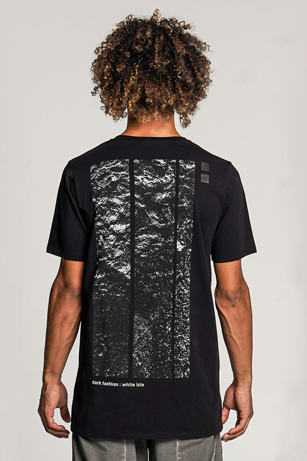 Rock Pool Print T-Shirt Black