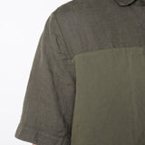 Loose Fit S/S Cotton/Linen Shirt Green