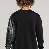 Side Print Sweatshirt Black
