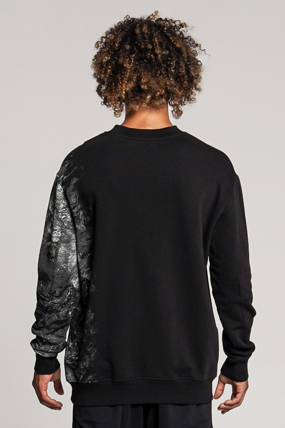 Side Print Sweatshirt Black