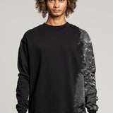 Side Print Sweatshirt Black