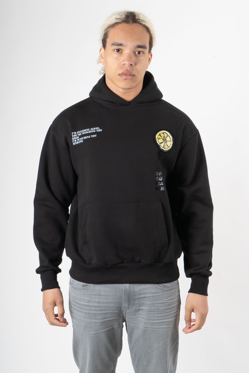 Stone Roses Hoodie Black
