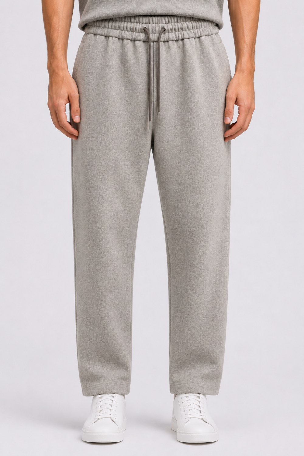 Italian Cashmere Tracksuit Pants Dark Beige