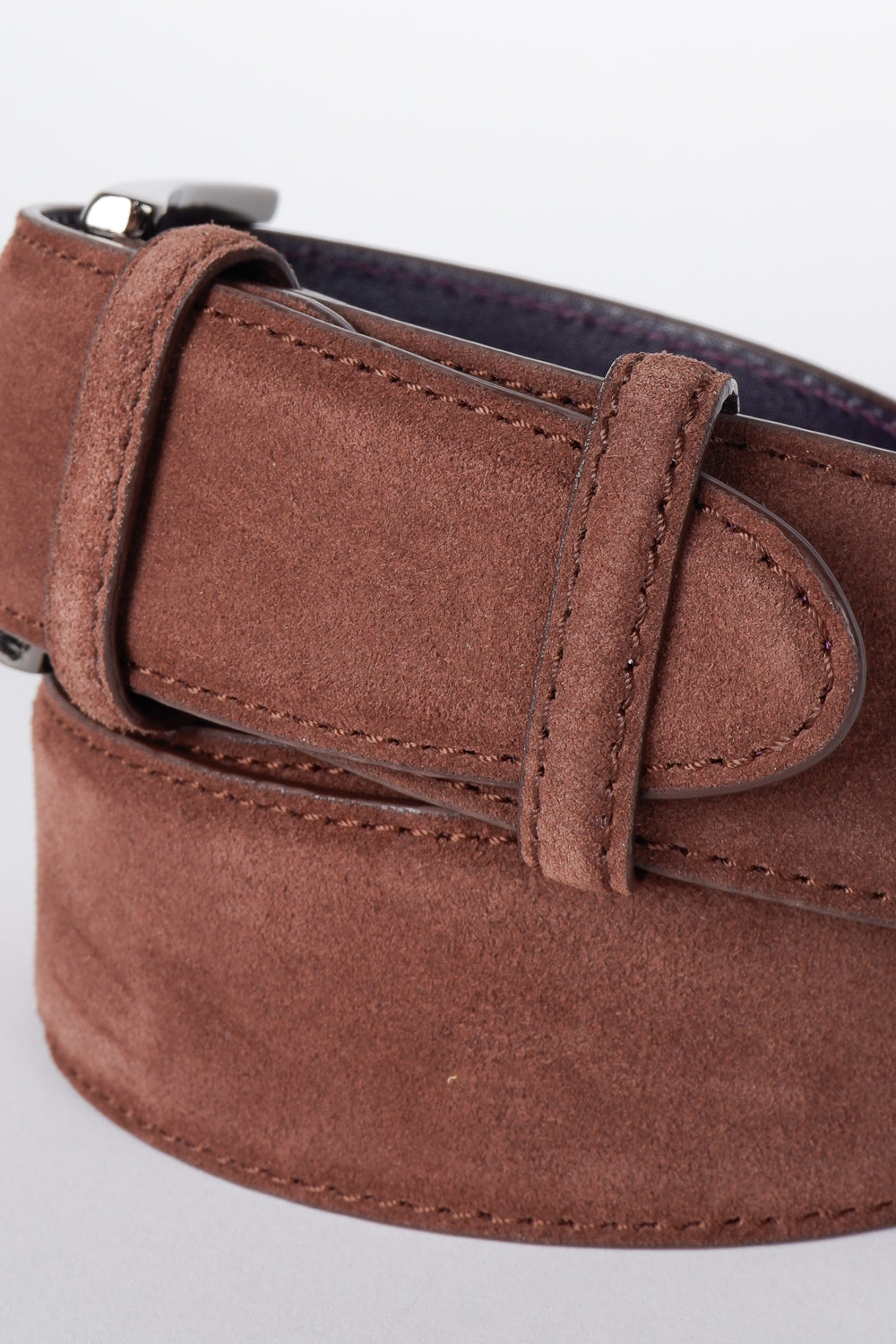 Suede ER Belt Brown