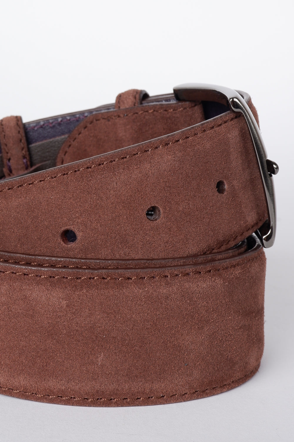 Suede ER Belt Brown