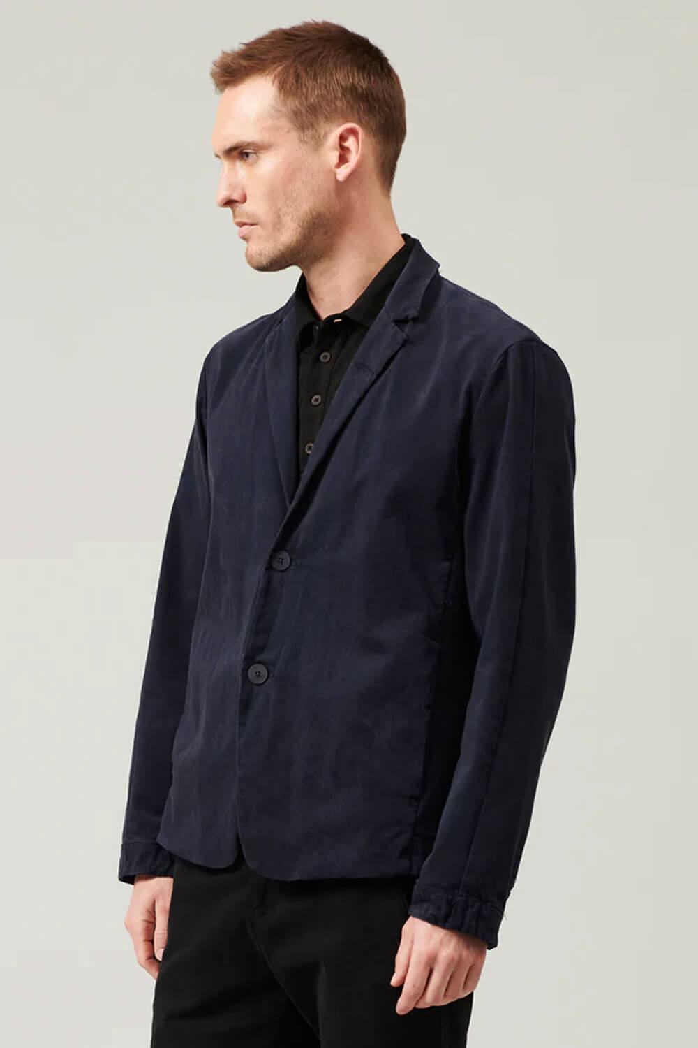 Tencel/Modal Stretch Blazer Blue