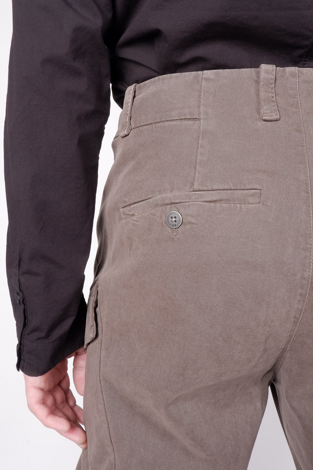 Tencel/Modal Stretch Regular Fit Cargo Pants Mud