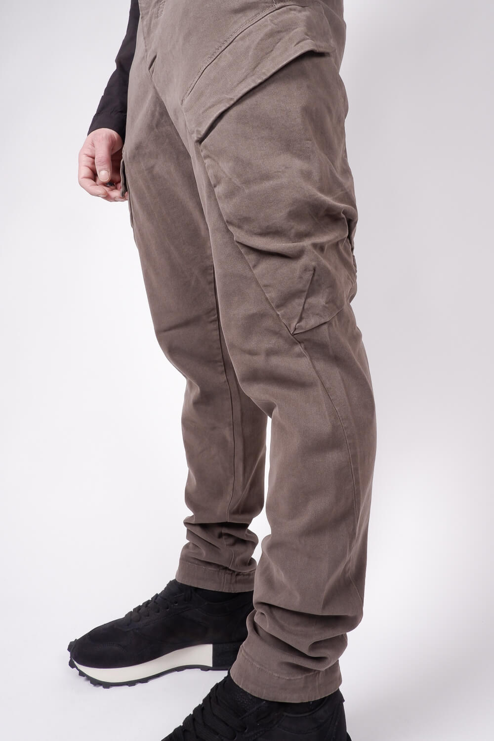 Tencel/Modal Stretch Regular Fit Cargo Pants Mud