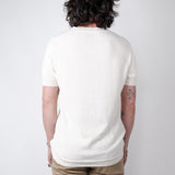 Textured Cotton T-Shirt Cream