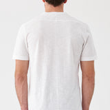 Textured Detail Cotton T-Shirt White