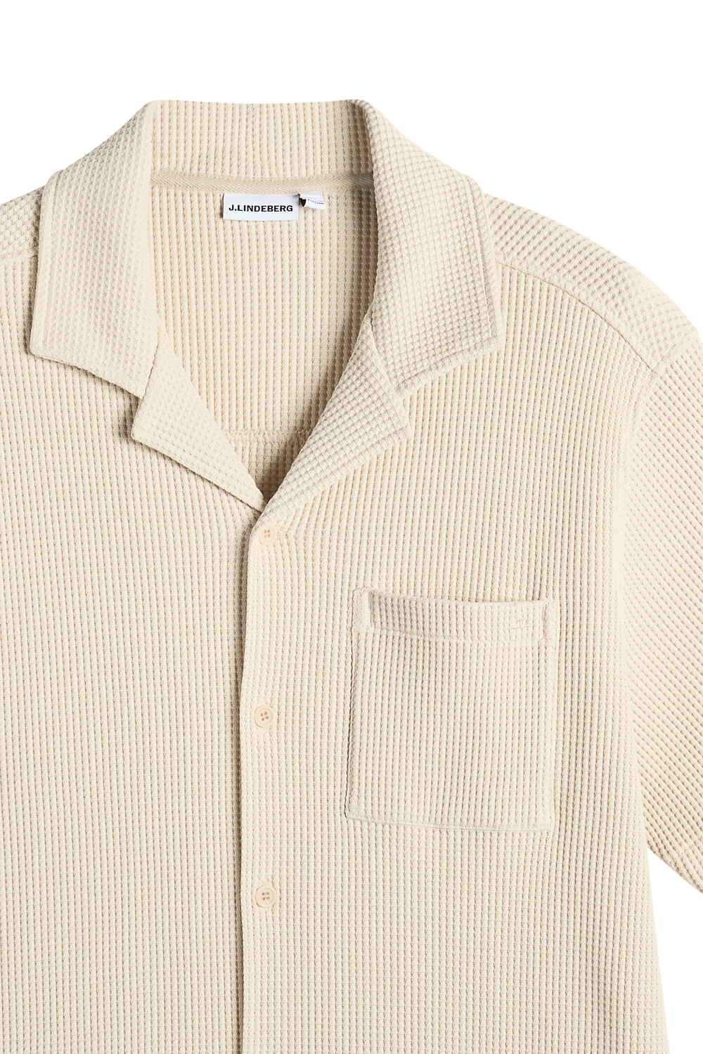 Theron Waffle Shirt Cream