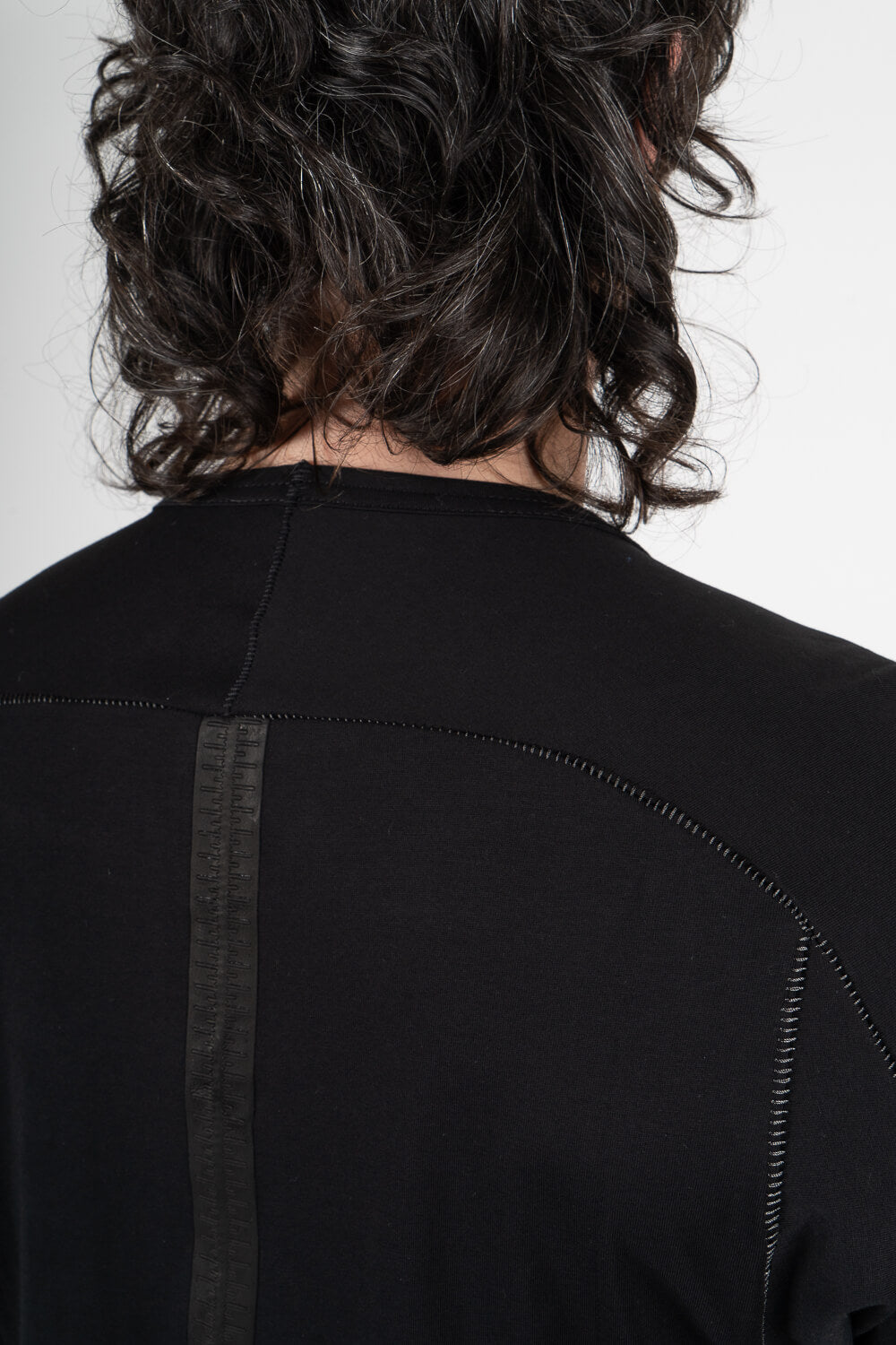 Ultra Soft Cotton/Linen Round Neck T-Shirt Black