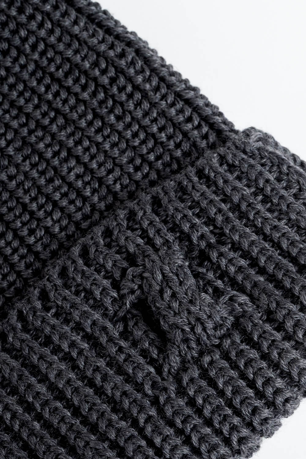 Ultra Soft Wool Beanie Black Charcoal