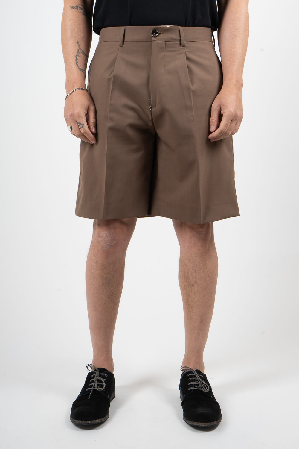 Ultrafine Cotton Nicolas Shorts Brown