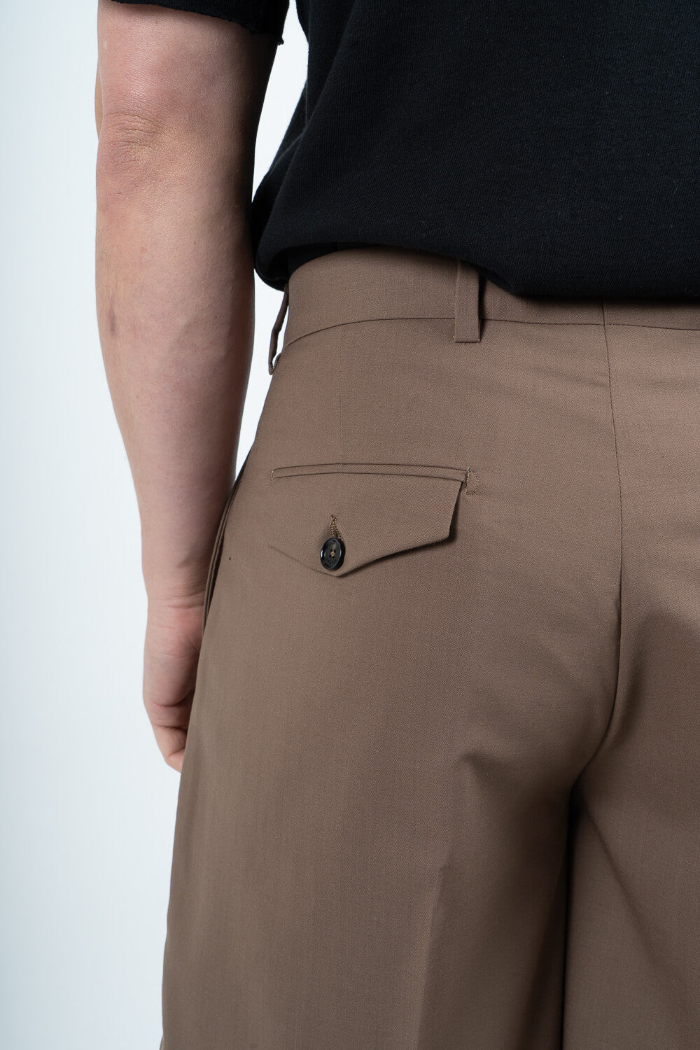 Ultrafine Cotton Nicolas Shorts Brown