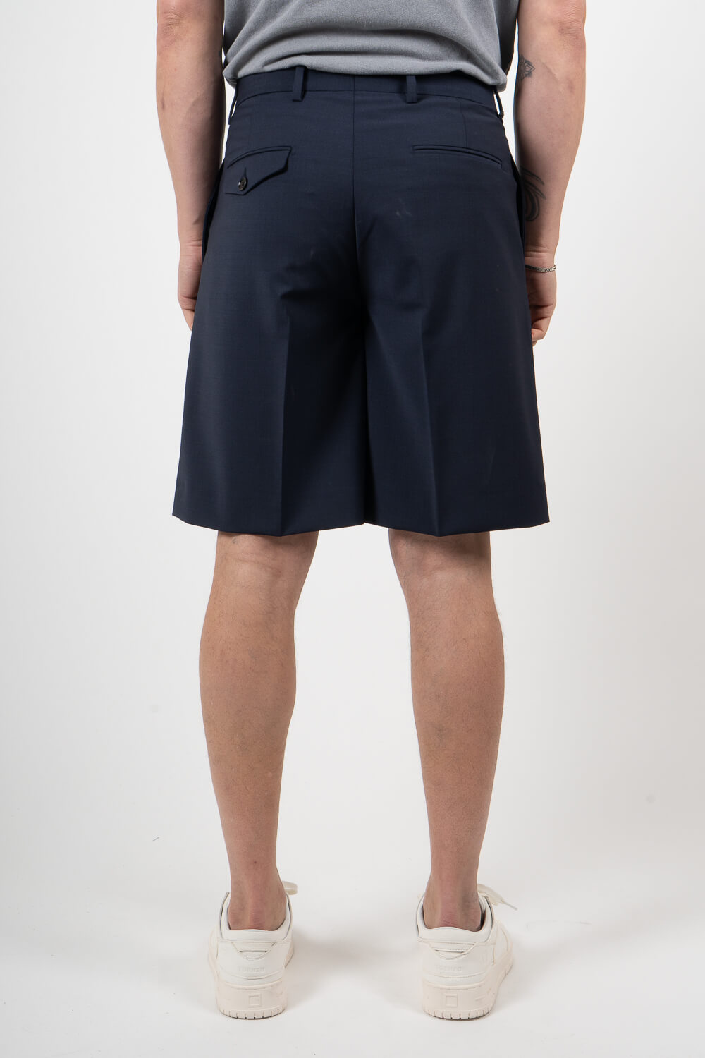 Ultrafine Cotton Nicolas Shorts Navy